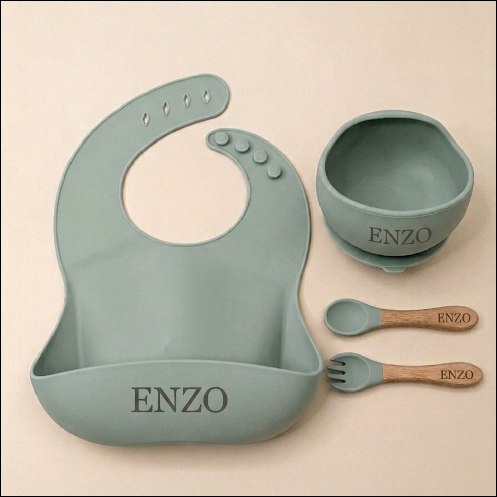 Set de repas personnalisable Milo & Nani