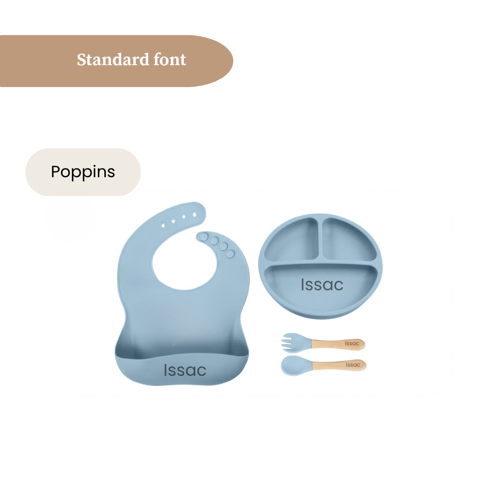 Set de repas personnalisable Milo & Nani