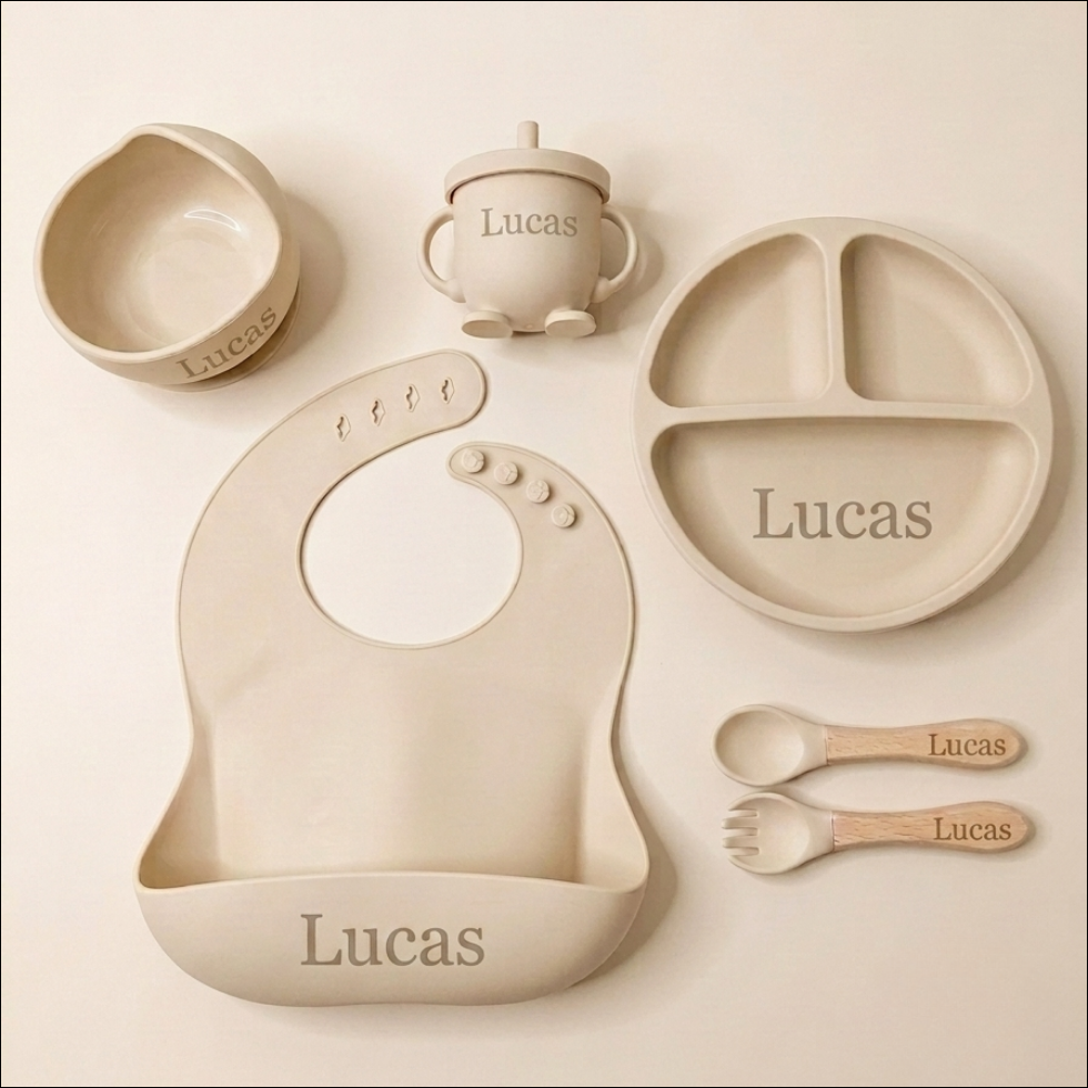 Set de repas personnalisable Milo & Nani