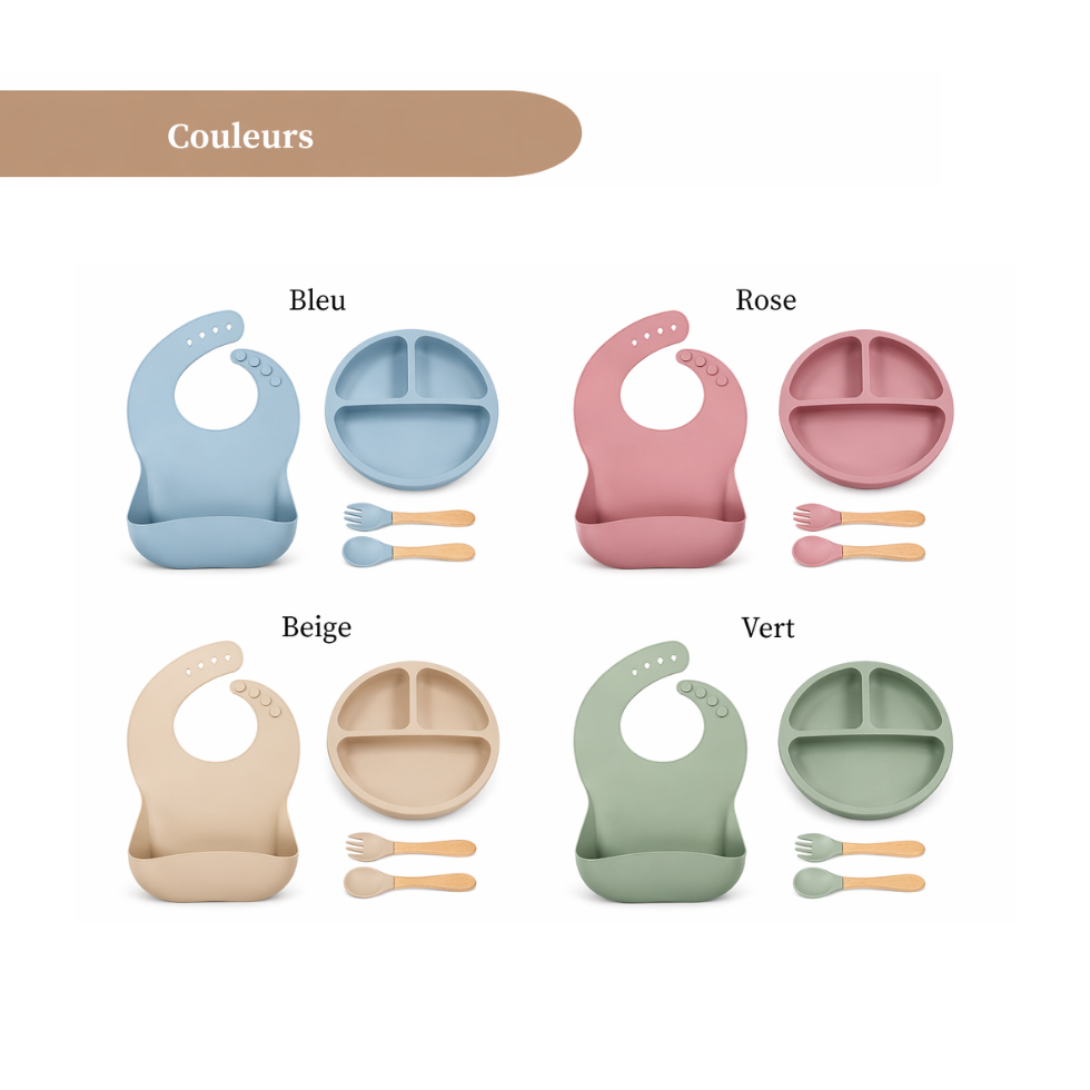 Set de repas personnalisable Milo & Nani