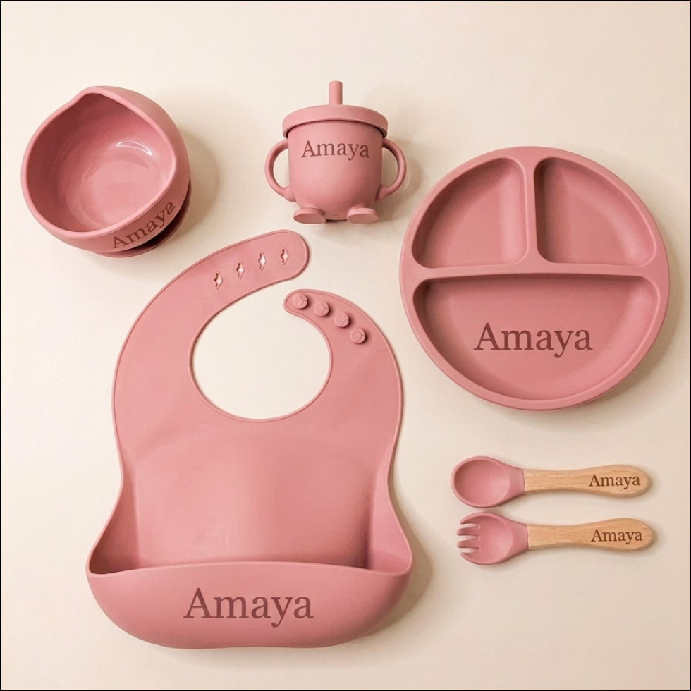 Set de repas personnalisable Milo & Nani